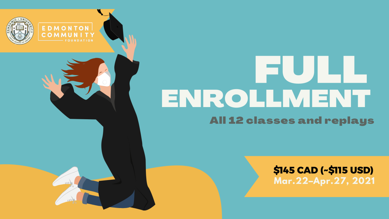 Banners for full_half enrollment, student pricing, etc.