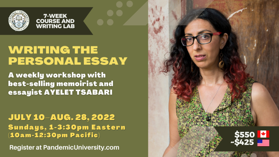 Writing Personal Essay Ayelet Tsabari